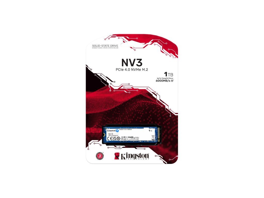 Kingston 1TB NV3 SSD M.2 2280 PCIe 4.0 NVMe, Read: 6,000/ Write: 4,000MB/s - Slika 3